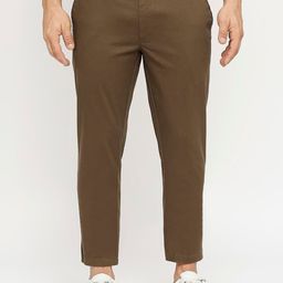 Basics Men Tapered Fit Cotton Chinos-image-37