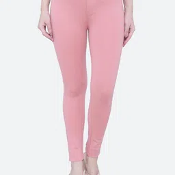 FCK-3 Women Cotton Smart Slim Fit High-Rise Wrinkle Free Trousers-image-94