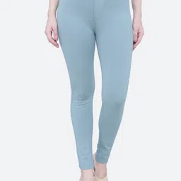 FCK-3 Women Cotton Smart Slim Fit High-Rise Wrinkle Free Trousers-image-92