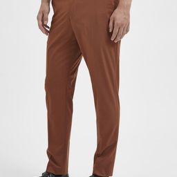 SELECTED Men Brown Slim Fit Trousers-image-14