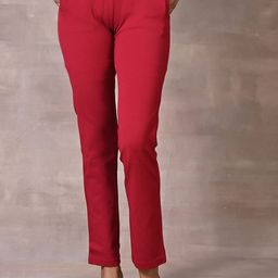 Lakshita Women Smart Slim Fit Easy Wash Cigarette Trousers-image-50