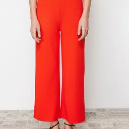 Trendyol Women Mid Rise Regular Fit Flat Front Regular Trouser-image-62
