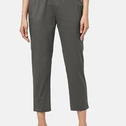 RANGMANCH BY PANTALOONS Women Mid-Rise Cotton Trousers-picture-22
