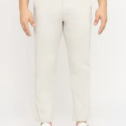 Basics Men Tapered Fit Mid-Rise Cotton Trousers-image-42