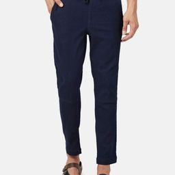 7 Alt by Pantaloons Men Solid Cotton Mid Rise Denim Trousers-picture-46