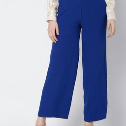 Vero Moda Women Blue High-Rise Trousers-picture-18