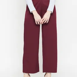 Marie Claire Women High-Rise Parallel Trousers-image-58