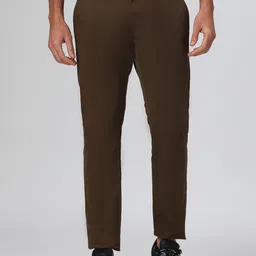 SUBTRACT Men Slim Fit Mid-Rise Chinos Trousers-image-44