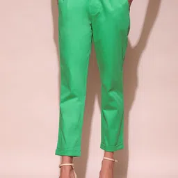 Label Ritu Kumar Women Relaxed Tapered Fit Trousers-image-52