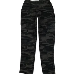 Gini and Jony Boys Camouflage Printed Cotton Cargo Trousers-image-18