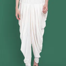 Sangria Men Loose Fit Cowl Dhoti Pants-picture-48