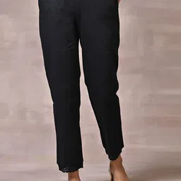 Lakshita Women Smart Relaxed Fit Easy Wash Trousers-image-17