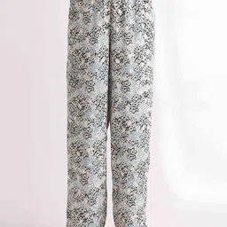 B.Copenhagen Women Floral Printed Relaxed Loose Fit High-Rise Trousers-image-6