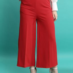 KETCH Women Mid-Rise Flared Parallel Trousers-image-72