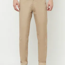 Octave Men Brown Regular Fit Cotton Trousers-image-33