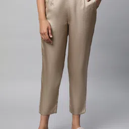 AURELIA Women Slim Fit Cropped Trousers-picture-11