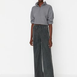 Trendyol Women Mid-Rise Bootcut Trousers-image-59