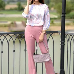 Mlada Women Original Flared Low-Rise Cotton Trousers-image-12