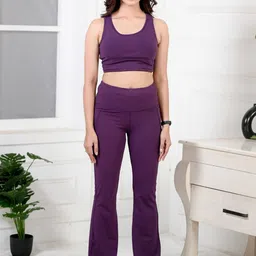 Mlada Women Original Flared Low-Rise Lint Free Bootcut Trousers-image-59