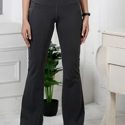 Mlada Women Original Flared Low-Rise Lint Free Bootcut Trousers-image-6