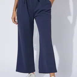 luyk Girls Textured Self Design Relaxed High-Rise Wrinkle Free Bootcut Trousers-image-90