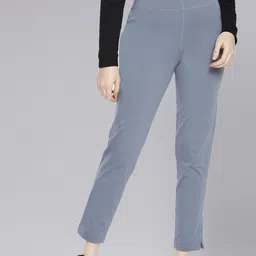 Dollar Missy Women Mid-Rise Relaxed Tapered Fit Wrinkle Free Trousers-image-92
