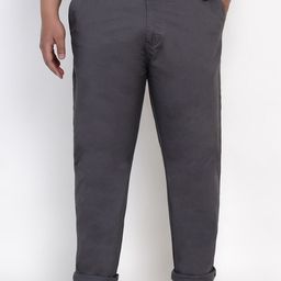 John Pride Plus Size Men Grey Trousers-image-27