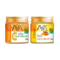 AYA Set of Vitamin C & Ubtan Vegan Face Cream - 100 g each-46