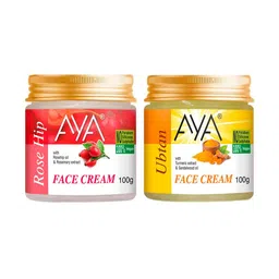 AYA Set of Rosehip & Ubtan No Paraben Face Creams - 100 g Each-37