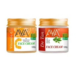 AYA Set of Vitamin C & De-Tan No Paraben Face Creams - 100 g Each-image-95