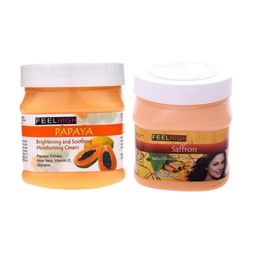 FEELHIGH Set Of 2 papaya Cream & Saffron Cream Face Moisturisers - 500 ml-41