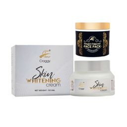 Craggy Cosmetic Set of Skin Whitening Cream 50g & Beauty & Balanced Face Pack 135ml-34
