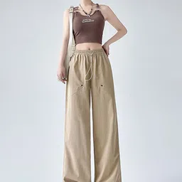 LULU & SKY Women Straight Fit High-Rise Trousers-picture-12