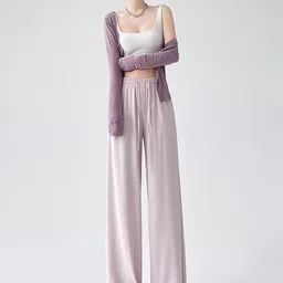 LULU & SKY Women Straight Fit High-Rise Trousers-picture-11