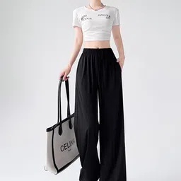 LULU & SKY Women Straight Fit High-Rise Trousers-picture-9