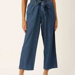 De Moza Women Loose Fit High-Rise Cotton Culottes-picture-18