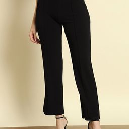 Trend Arrest Women Relaxed Regular Fit High-Rise Trousers-92