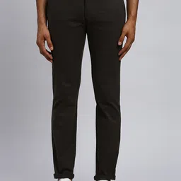 Parx Tapered Fit Low-Rise Cotton Regular Trousers-image-50