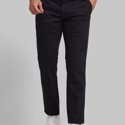 Parx Tapered Fit Low-Rise Cotton Regular Trousers-image-62
