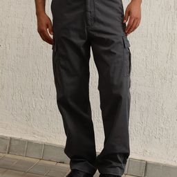 Hubberholme Men Relaxed Straight Leg Loose Fit Cotton Regular Trousers-image-24