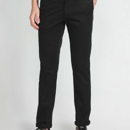 Arrow Sport Men Slim Fit Plain Flat-Front Low-Rise Chinos-image-49