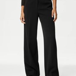 Marks & Spencer Women Flared High-Rise Parallel Trousers-picture-18