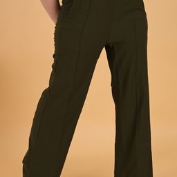 FUBAR Women High-Rise Easy Wash Parallel Trousers-image-84