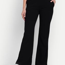 Next One Women Flared High-Rise Easy Wash Parallel Trousers-picture-12