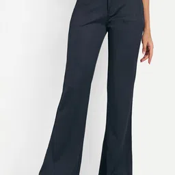 Next One Women High-Rise Stretchable Flared Bootcut Corduroy Trousers-picture-14