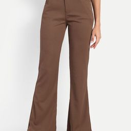 Next One Women High-Rise Stretchable Flared Bootcut Corduroy Trousers-picture-47