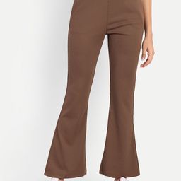 Next One Women High-Rise Stretchable Flared Bootcut Corduroy Trousers-picture-48