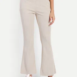 Next One Women High-Rise Stretchable Flared Bootcut Trousers-picture-41