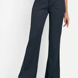 Next One Women High-Rise Stretchable Flared Bootcut Corduroy Trousers-picture-45