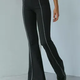 EVERDION Women Smart Flared Easy Wash Trousers-image-26